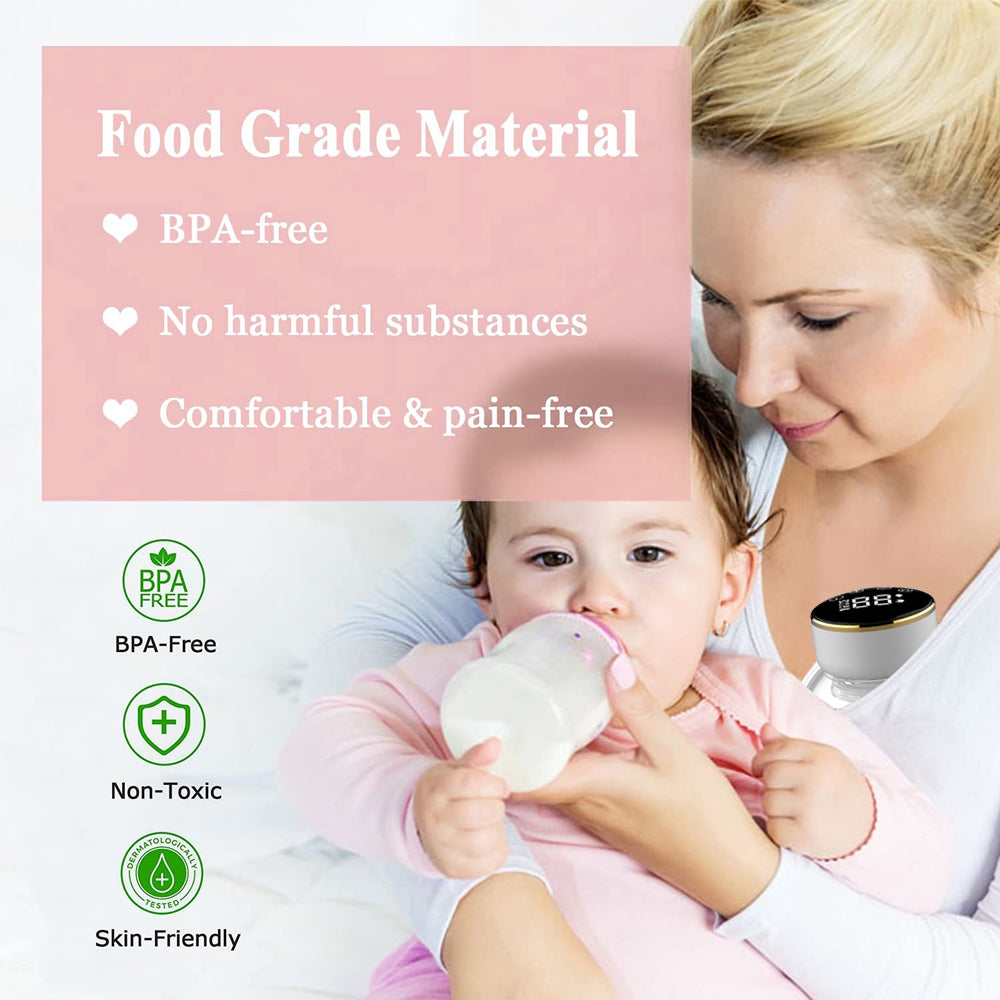 Yalada Hands-Free Breast Pump Wearable Electric Breastpumps 3 Modes 9 Levels Adjustment Wireless Portable Breastfeeding Pump,24mm 2PCS