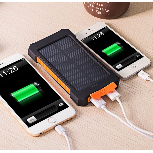Golego Power Bank Outdoor Waterproof 20000mAh 2 USB Portable Solar Battery Charger Solar Power Bank