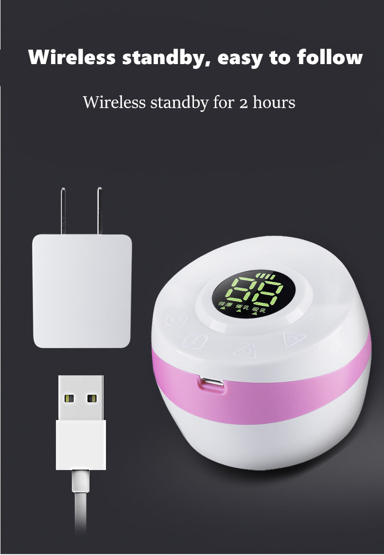 Yadala Electric Breast Pump Portable Breast Feeding Pumps Single Powered 3 Modes Pink