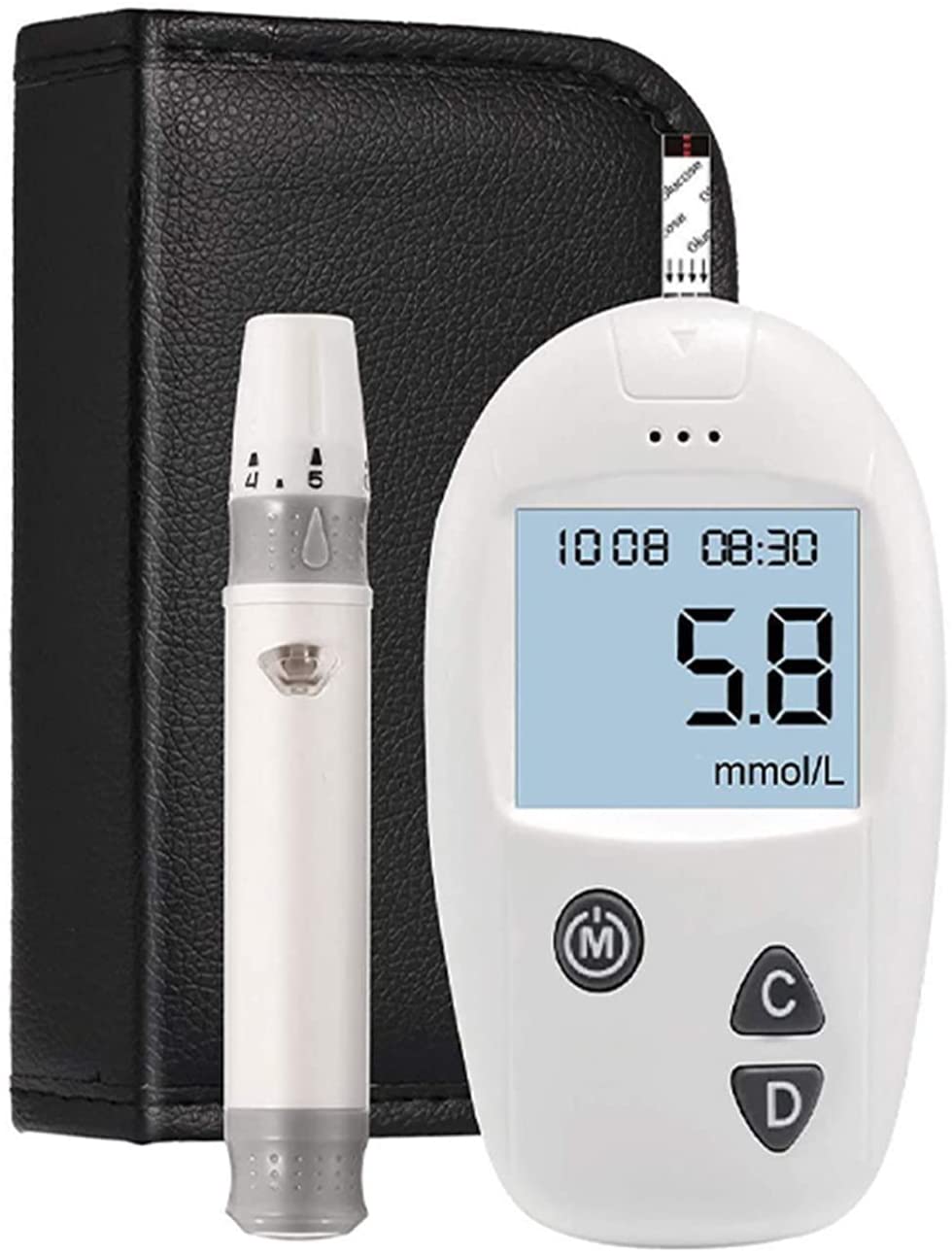 Yadala Home Monitoring kit, Blood Sugar Test Kit Diabetes Blood Glucose Meter Monitor Kit Sugar Machine No Coding with 50 Test Strips