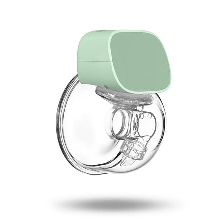 Yadala Double Wearable Breast Pump - Electric Hands-Free Portable Breastfeeding Breastpump, Spill-Proof Ultra-Quiet Pain Free Breast Pump,Green