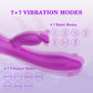 Thrusting  Rabbit Vibrator for Women G Spot Stimulator Sex Toys with 10 Powerful  Tongue Licking Modes Telescopic Heating Function Waterproof Adult Toy for Couples