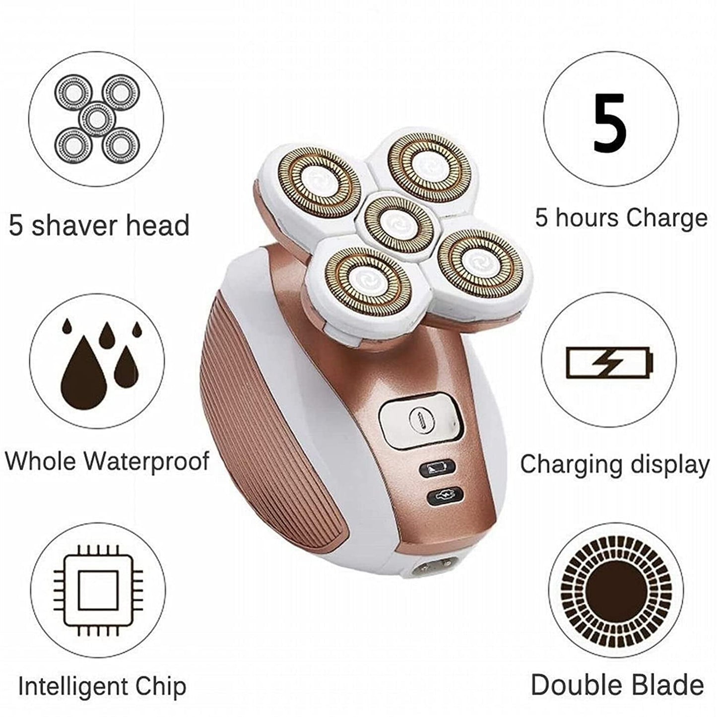 Painless Hair Remover for Women, Waterproof Electric Razor Epilator, Perfect Polishing, Fit The Legs, Face, Lips, Body Armpit