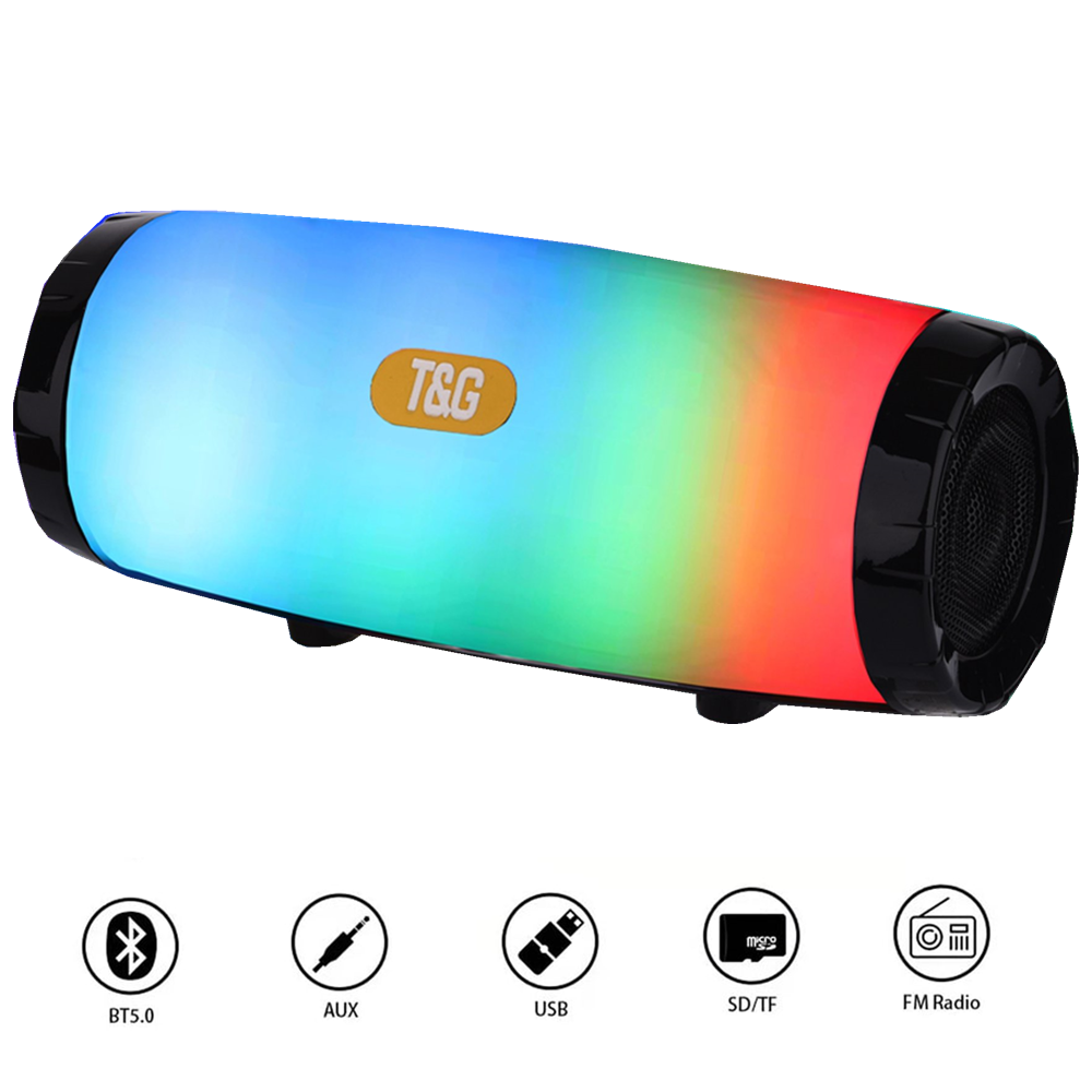 Portable Wireless Bluetooth Speaker,Waterproof Bluetooth Speaker with Lights,Outdoor Party Speaker