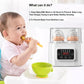 Laverner  Baby Bottle Warmer, Bottle Sterilizer, 6-in-1 Fast Bottle Warmer  Food Heater&Defrost, Baby Breast Milk Formula Warmer with LCD Display