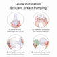 Yadala 2 Pack Electric Wearable Breast Pump - Portable Massage Hands Free Invisible Breastfeeding Breast Pump, Splash Resistant Ultra Quiet Painless Breast Pump, 24mm - Green