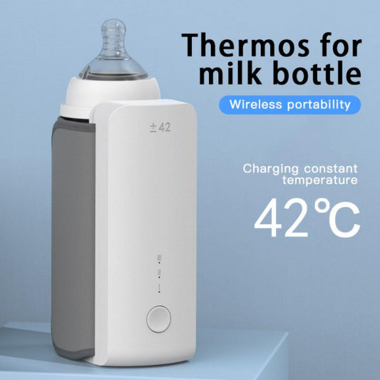 Baby Bottle Milk Water Warmer USB Travel Stroller Insulated Bag Nursing Bottle Heater LCD Display Thermostat Heated Milk Warmer