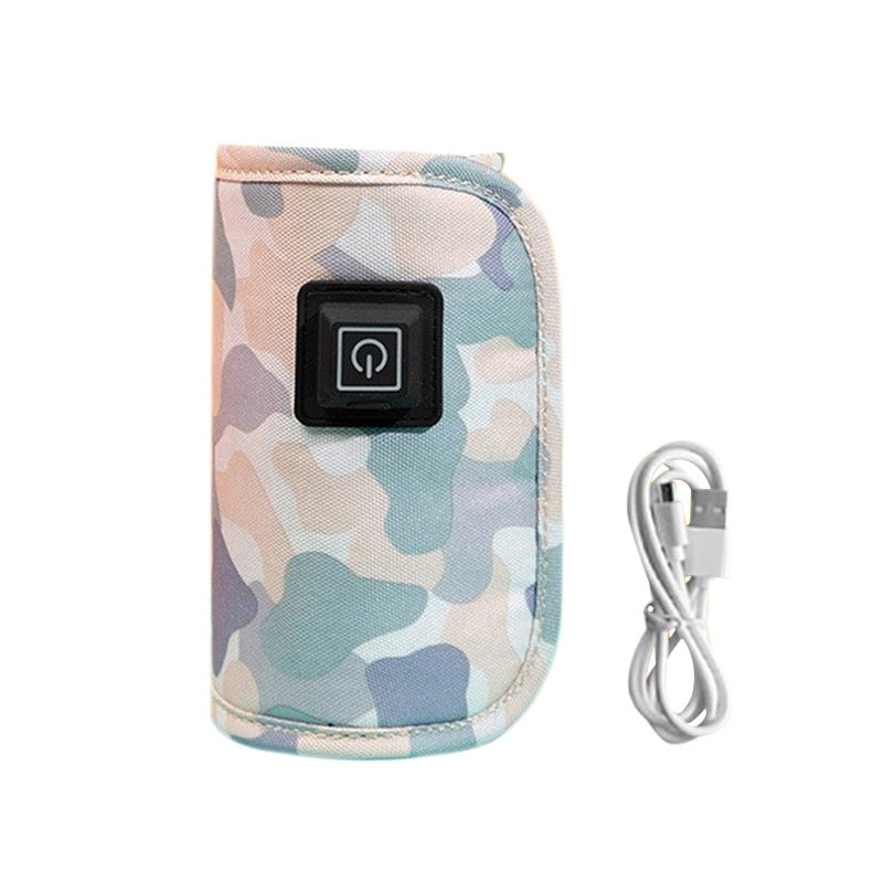 Baby Bottle Warmers Portable Travel USB Insulation Warmer Bag Infant Feeding Milk Bottle Heated Baby Accessories chauffe biberon