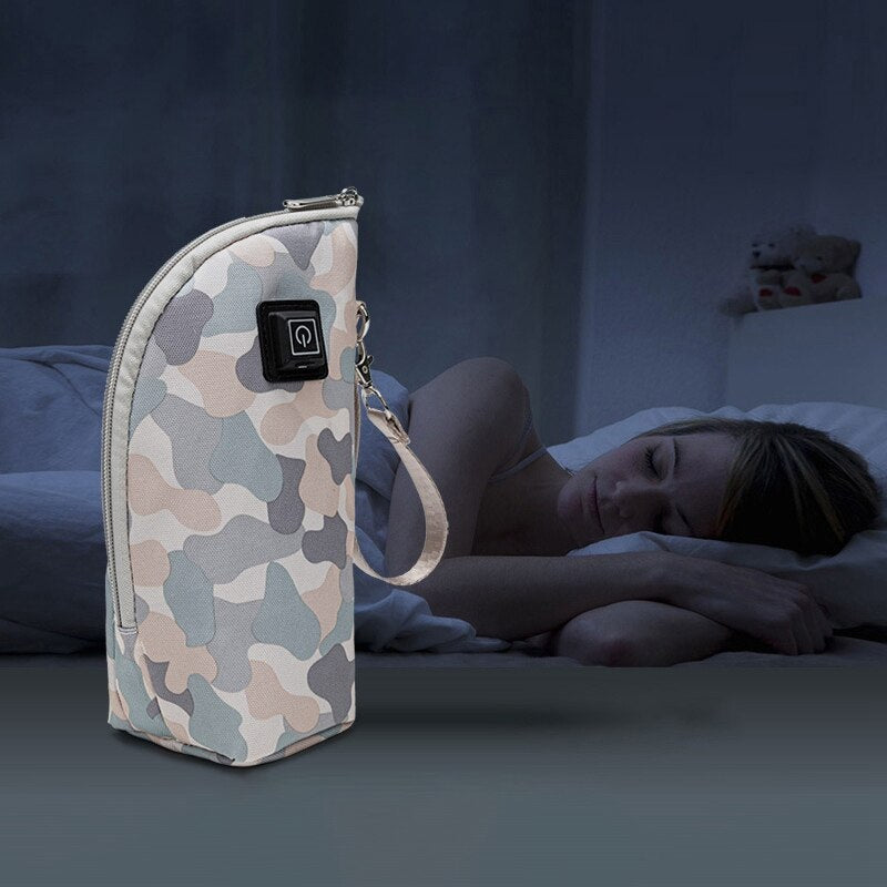 Baby Bottle Warmers Portable Travel USB Insulation Warmer Bag Infant Feeding Milk Bottle Heated Baby Accessories chauffe biberon