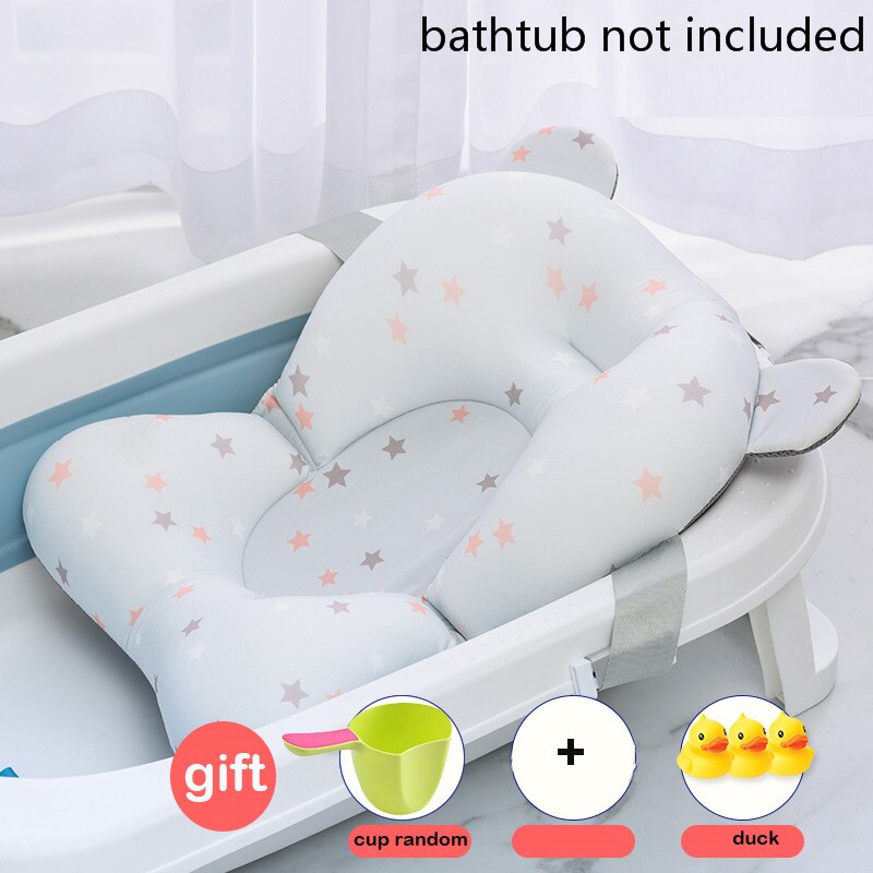 Baby Shower Bath Tub Pad Non-Slip Bathtub Mat Newborn Safety Nursing Security Bath Support Soft Comfort Body Cushion Mat Pillow
