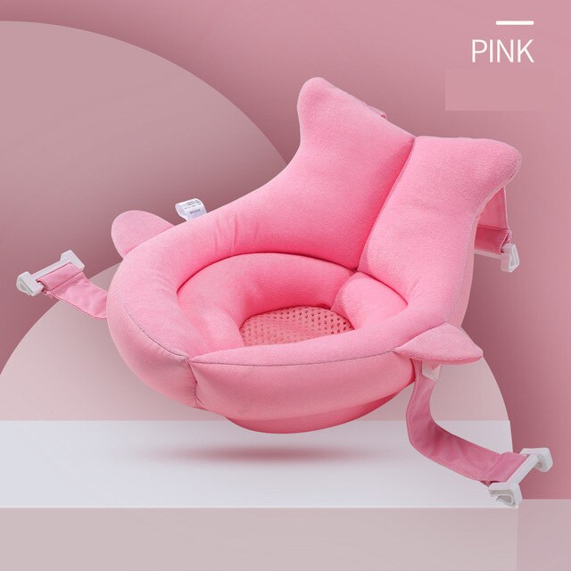 Baby Shower Bath Tub Pad Non-Slip Bathtub Mat Newborn Safety Nursing Security Bath Support Soft Comfort Body Cushion Mat Pillow