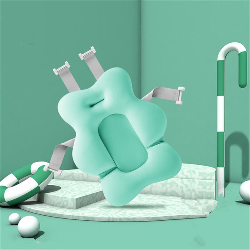 Baby Shower Bath Tub Pad Non-Slip Bathtub Mat Newborn Safety Nursing Security Bath Support Soft Comfort Body Cushion Mat Pillow