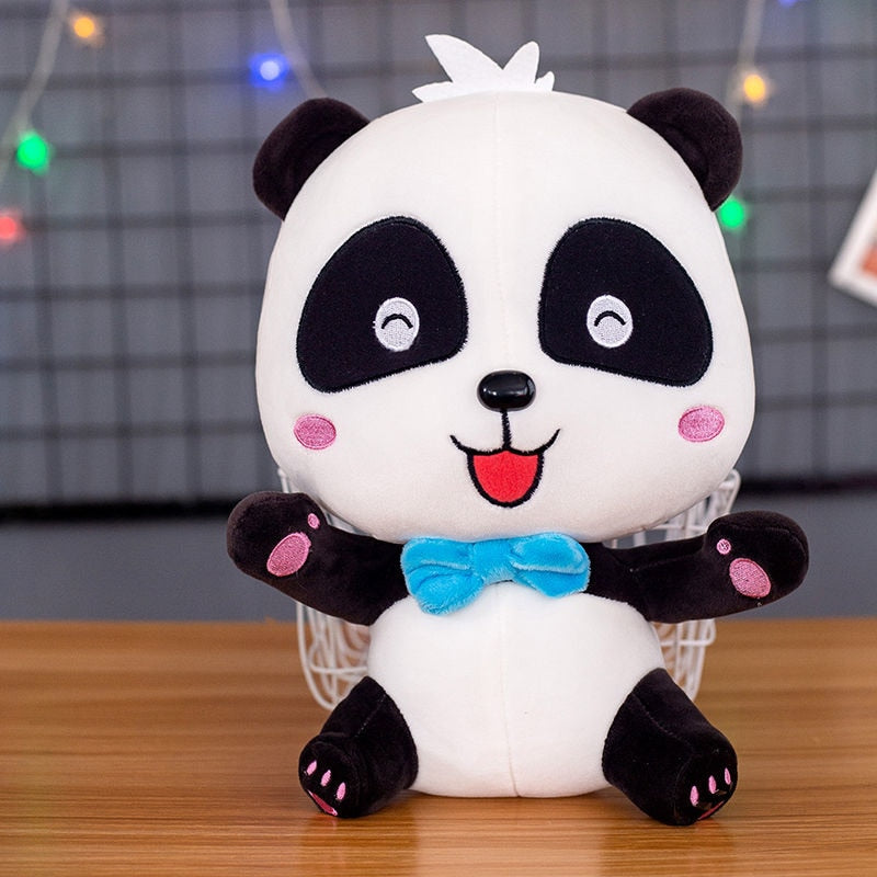 BabyBus Panda Plush Baby Bus Toys Kiki Miu Miu Panda Plushie Cartoon Animal Stuffed Dolls Toy Children Girls Birthday Gift
