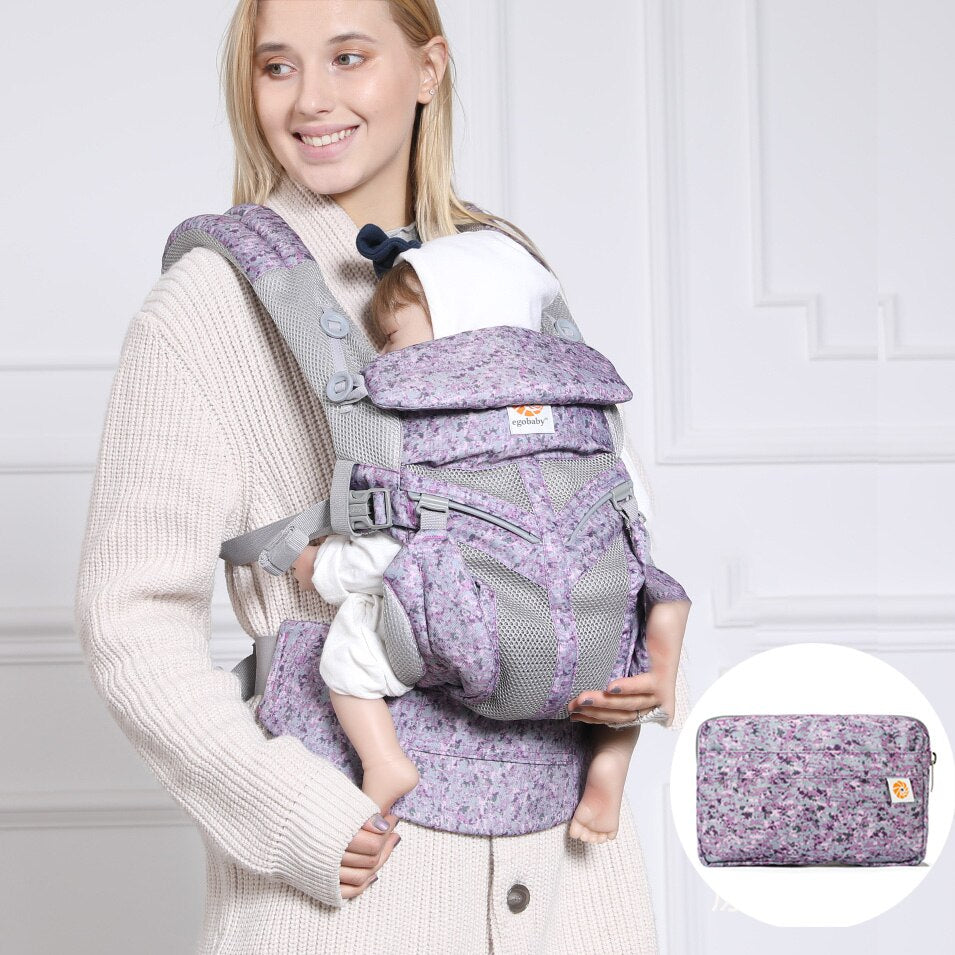Egobaby Ergonomic Baby Carrier Infant Kid Sling Back Front Facing Kangaroo Wrap for Travel 0-36 Months