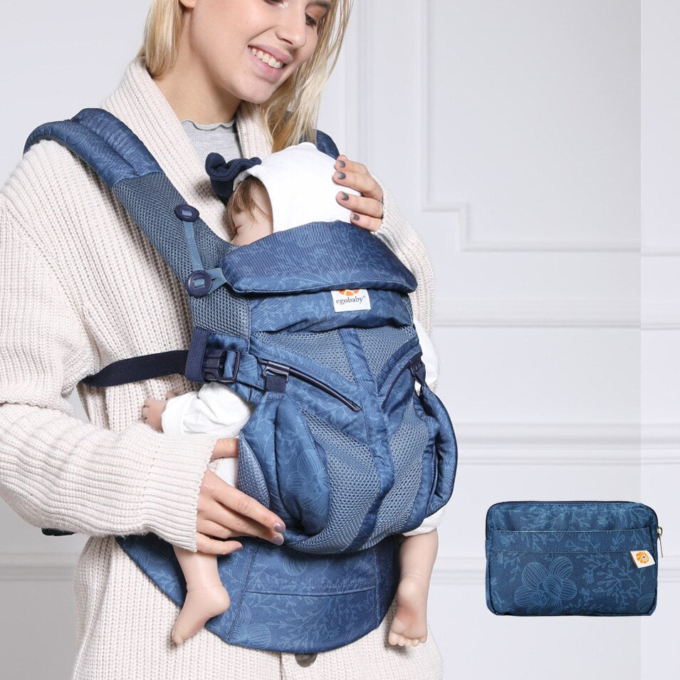 Egobaby Ergonomic Baby Carrier Infant Kid Sling Back Front Facing Kangaroo Wrap for Travel 0-36 Months