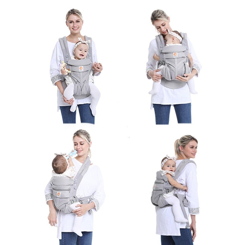 Egobaby Ergonomic Baby Carrier Infant Kid Sling Back Front Facing Kangaroo Wrap for Travel 0-36 Months