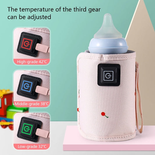 Portable USB Baby Bottle Warmer Bag Travel Milk Warmer Infant Feeding Bottle Thermostat Food Warm Cover