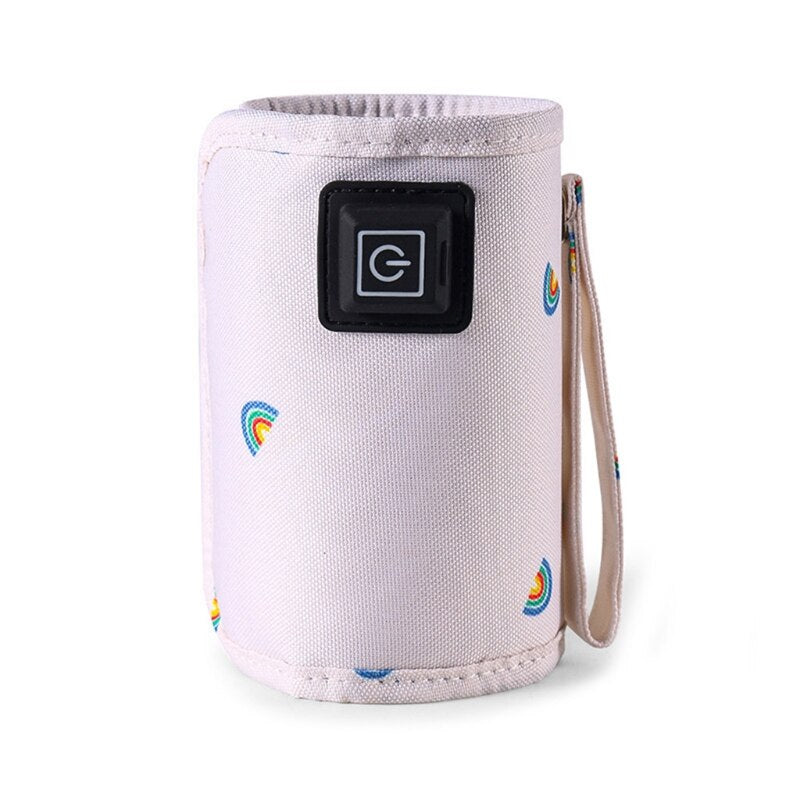 Portable USB Baby Bottle Warmer Bag Travel Milk Warmer Infant Feeding Bottle Thermostat Food Warm Cover