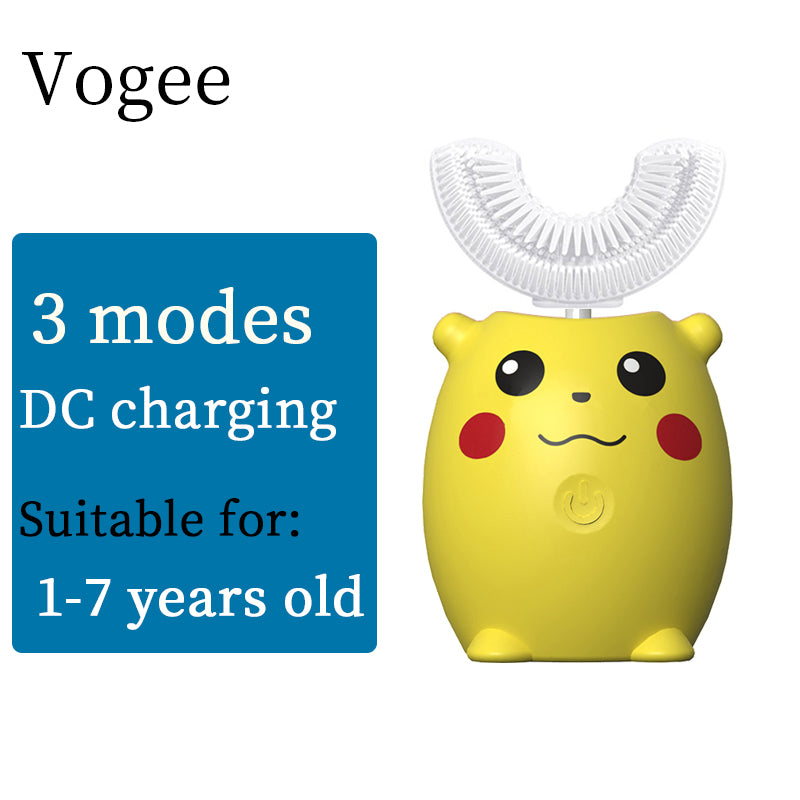 Smart Children Electric Toothbrush Ultrasonic Teeth Toothbrush Cartoon Pattern Kids Soft Silicone Xaomi U 360 Degree Brush Gift