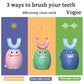 Smart Children Electric Toothbrush Ultrasonic Teeth Toothbrush Cartoon Pattern Kids Soft Silicone Xaomi U 360 Degree Brush Gift