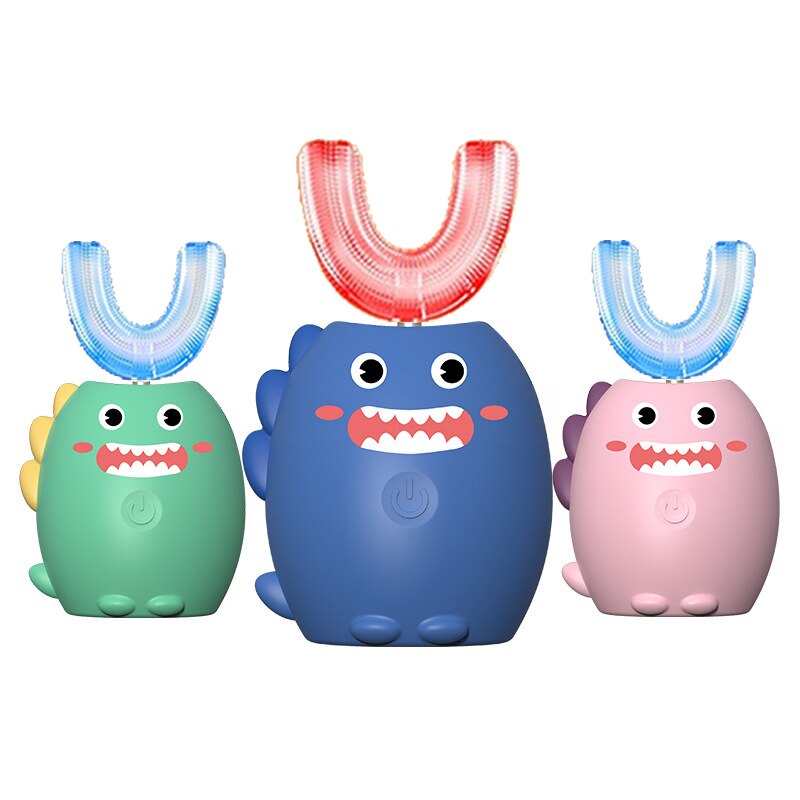 Smart Children Electric Toothbrush Ultrasonic Teeth Toothbrush Cartoon Pattern Kids Soft Silicone Xaomi U 360 Degree Brush Gift