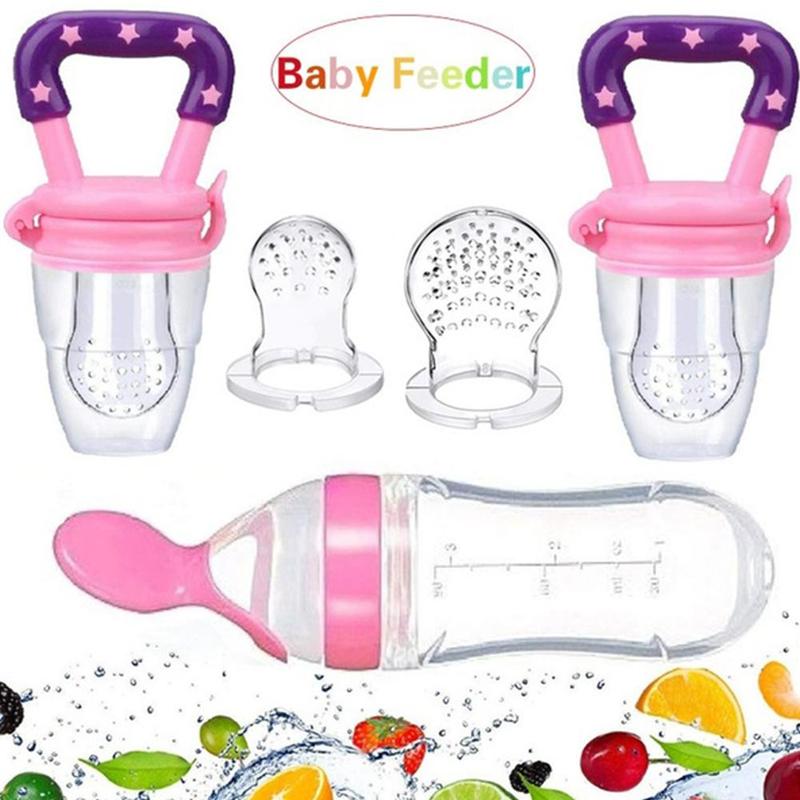 Toddler Baby Silicone Rice Cereal Bottle Squeeze Spoon Feeder Feeding Accessories Utensils For Newborn Cutlery Bottle Child