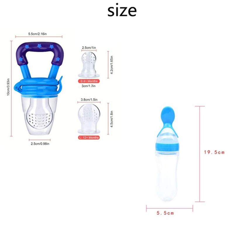 Toddler Baby Silicone Rice Cereal Bottle Squeeze Spoon Feeder Feeding Accessories Utensils For Newborn Cutlery Bottle Child