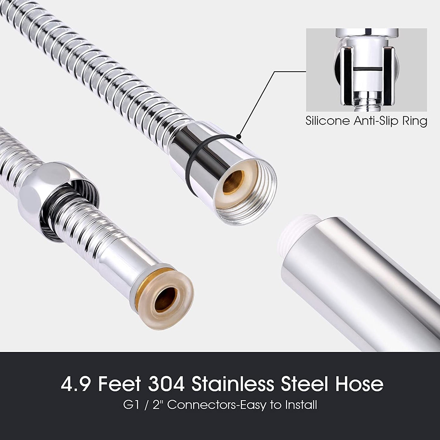 Handheld Shower Head, 6-Mode High Pressure Shower Head with Handheld, Built-in Power Wash to Clean Tub, Tile, Bidet & Pets, Adjustable Shower Holder