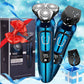 Electric Razor for Men, 2 in 1 Mens Electric Shavers, Dry Wet Waterproof Rotary Shaver Razors