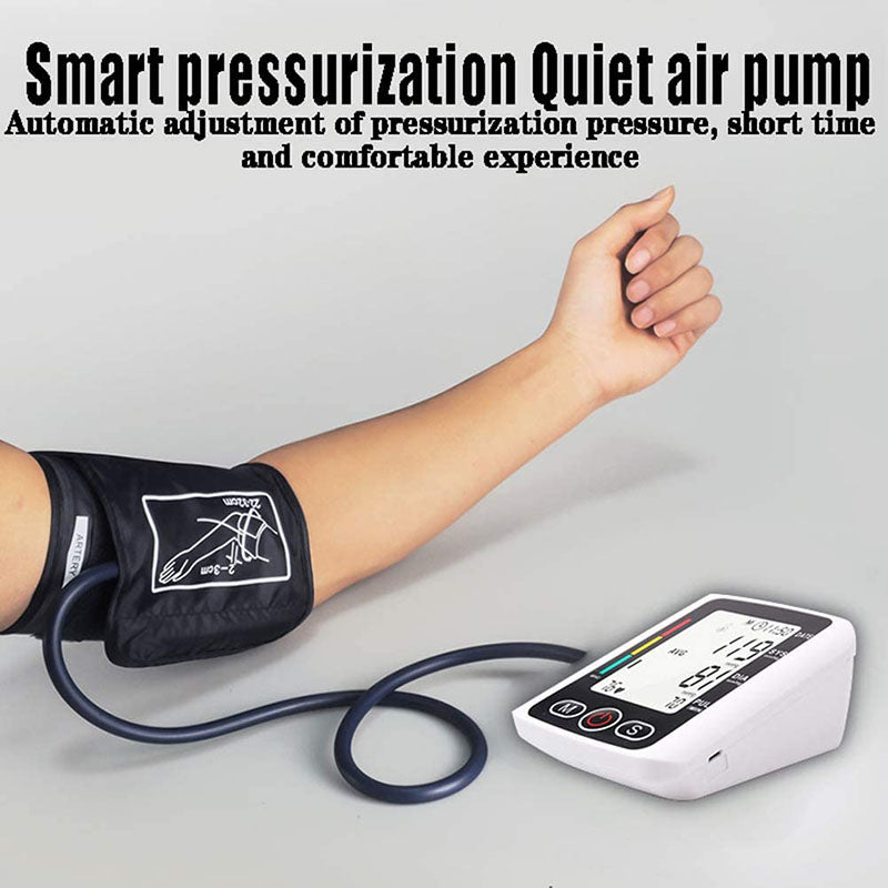 Blood Pressure Monitor BP Cuff Machine, Automatic High Blood Pressure Machine Kit, Pulse Rate Monitor for Home Use