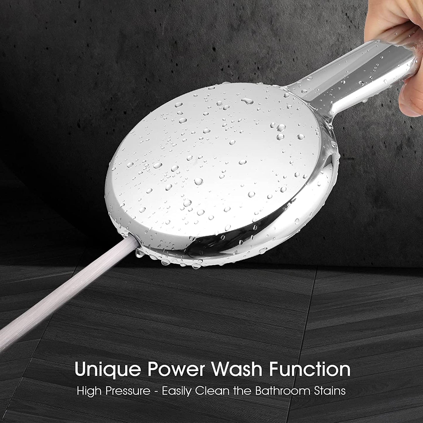 Handheld Shower Head, 6-Mode High Pressure Shower Head with Handheld, Built-in Power Wash to Clean Tub, Tile, Bidet & Pets, Adjustable Shower Holder