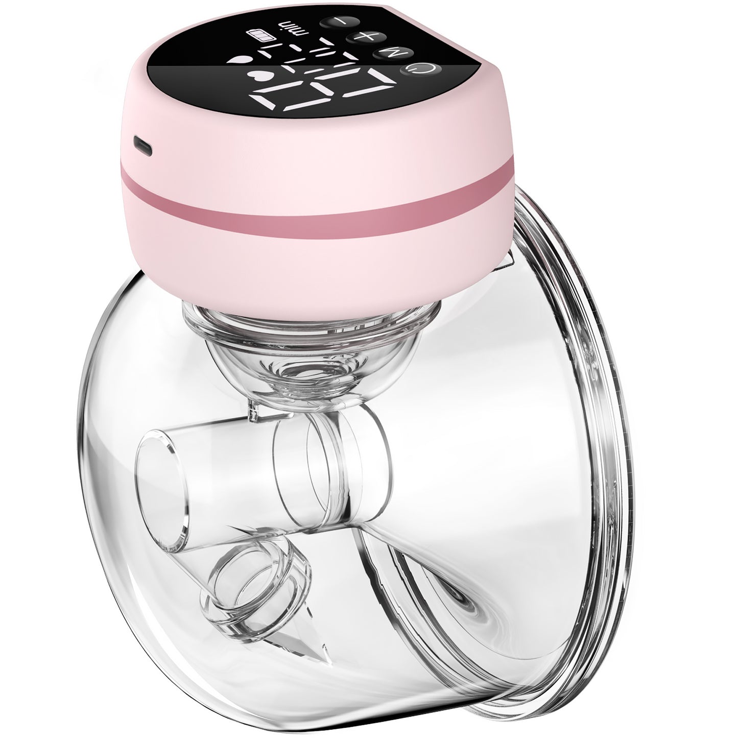 Yadala Wearable Breast Pump Hands Free - Portable Wireless Breast Pump Electric with 3 Mode & 9 Levels, Silicone Breastfeeding Breastpump Can Be Worn in-Bra, Low Noise & Painless with Massage 24mm