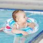 Cshid Inflatable Ride-On Pool Float Baby Swimming Pool Ring for Infant Toddler Kids Summer Inflatable Safety PVC Seat-Green-Blue