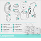 Yadala Wearable Wireless Double Electric Breast Pump, 16 Levels 3 Modes