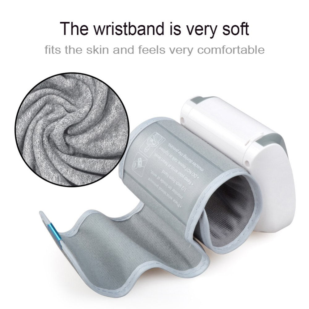 Blood Pressure Monitor, BDUN Automatic Blood Pressure Machine Wrist Cuff with Heart Rate, LCD Display, Memory and Carrying Case