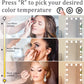 Vanity Mirror with Lights, Desk LED Makeup Mirror, Hollywood Lighted Makeup Mirror with 12 Dimmable Bulbs, 3 Color Large Tabletop Vanity Mirror with USB Charge