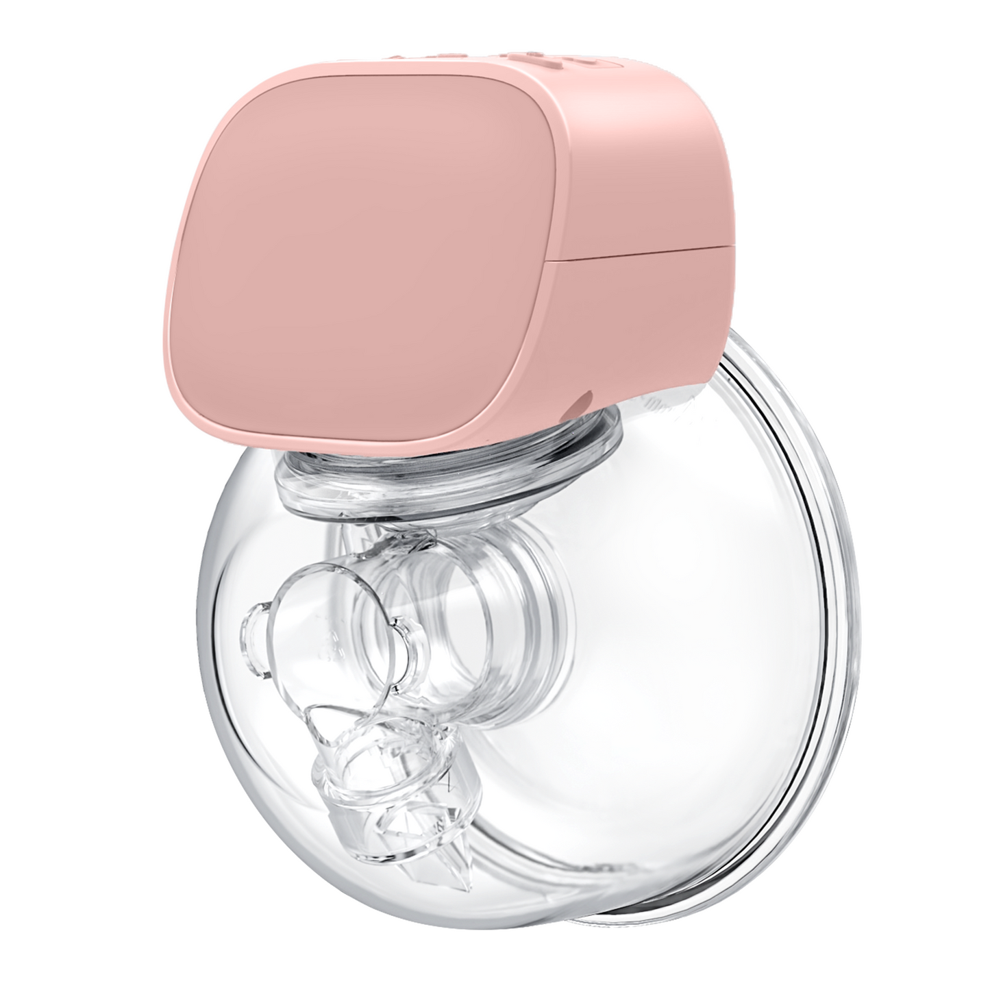 Yadala Wearable Breast Pump - Electric Hands-Free Portable Breastfeeding Breastpump, Spill-Proof Ultra-Quiet Pain Free Breast Pump with 2 Mode & 5 Levels, 24mm- Pink
