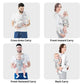 Baby Carrier, 4-in-1 Colorful Baby Carrier, Front and Back Baby Sling with Adjustable Holder