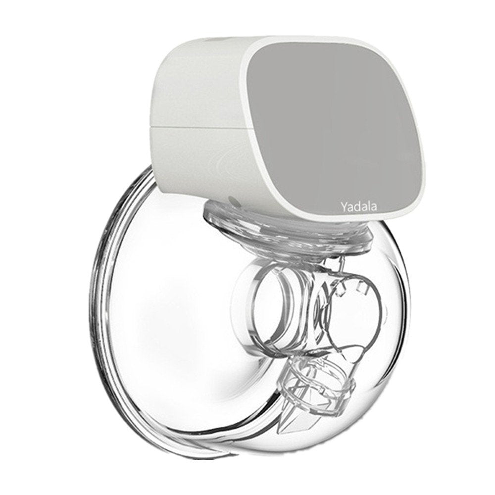 Electric Breast Pump Yadala Wearable Hands-Free Portable Spill-Proof Ultra-Quiet Pain Free Breastfeeding Breast Pump with 2 Mode & 5 Levels, 24mm-Grey