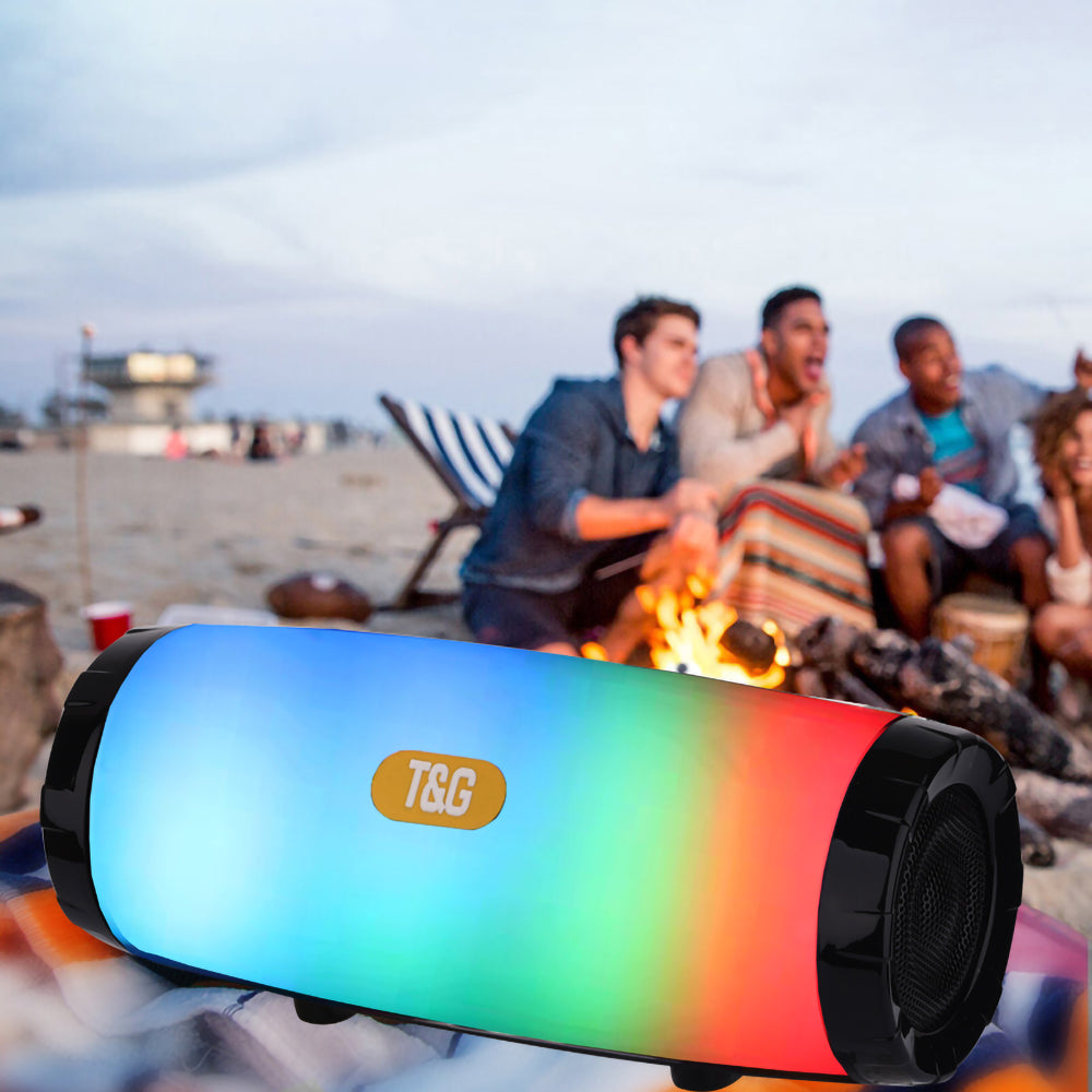 Portable Wireless Bluetooth Speaker,Waterproof Bluetooth Speaker with Lights,Outdoor Party Speaker