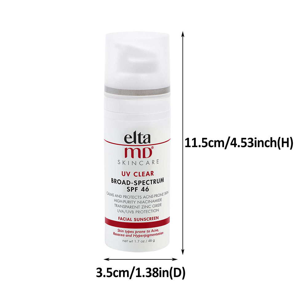 UV Clear SPF 46 Tinted Broad-Spectrum Facial Sunscreen Daily Makeup Broad Spectrum SPF 46 Facial Sunscreen Cream Fit For Elta MD
