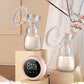 Double Electric Breast Pump, Portable Breast Pump, Rechargeable Breastfeeding Pump with LED Display 9 Speeds and 2 Modes