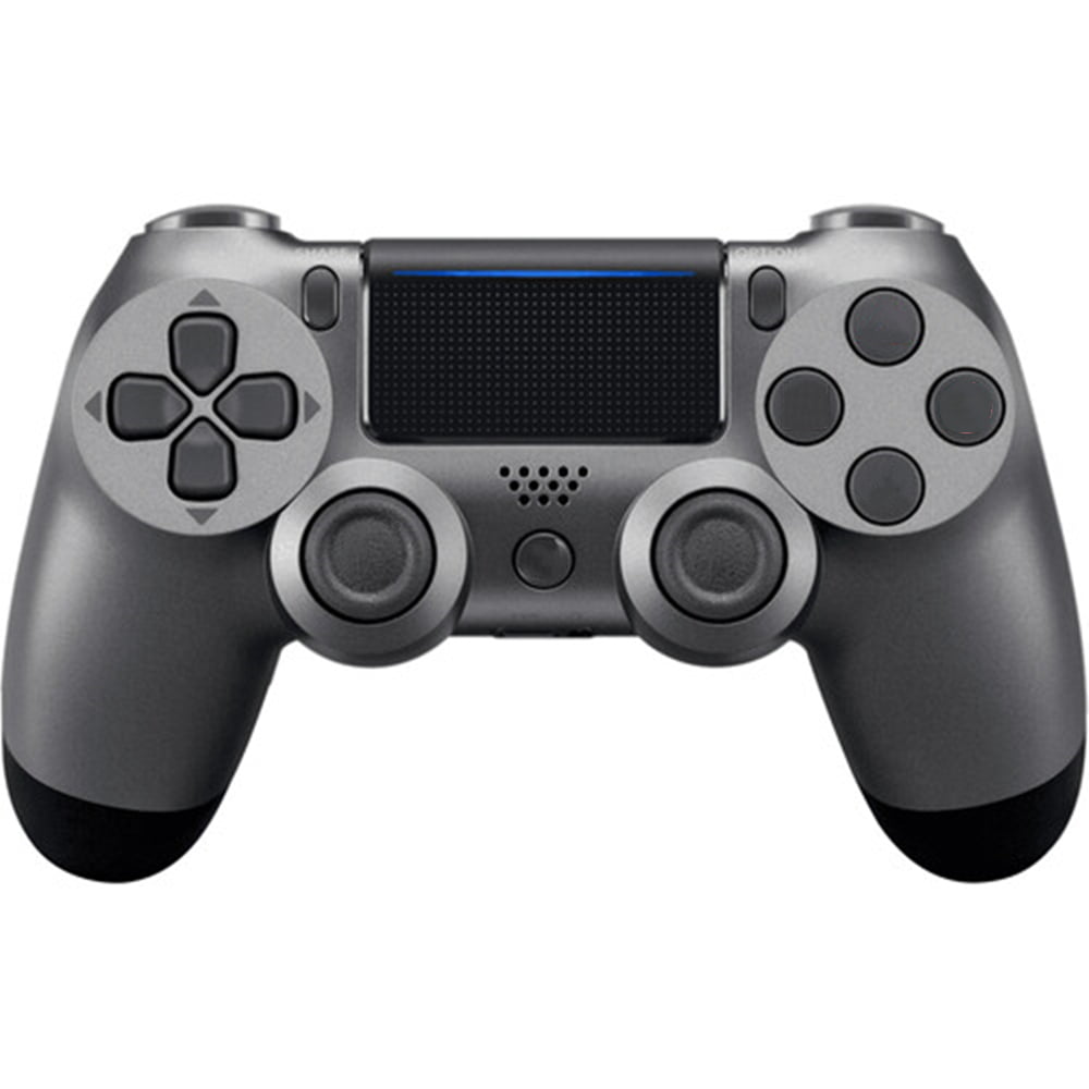 Wireless Controller Compatible with PS4/ Slim/Pro, Vibration Game Controller- Steel black