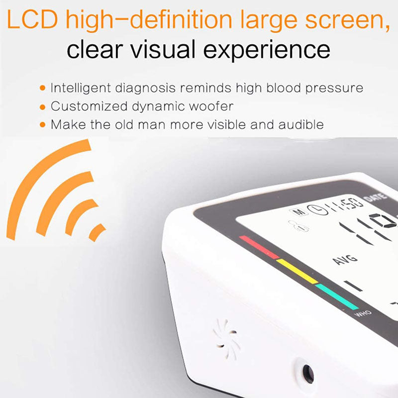 Blood Pressure Monitor BP Cuff Machine, Automatic High Blood Pressure Machine Kit, Pulse Rate Monitor for Home Use