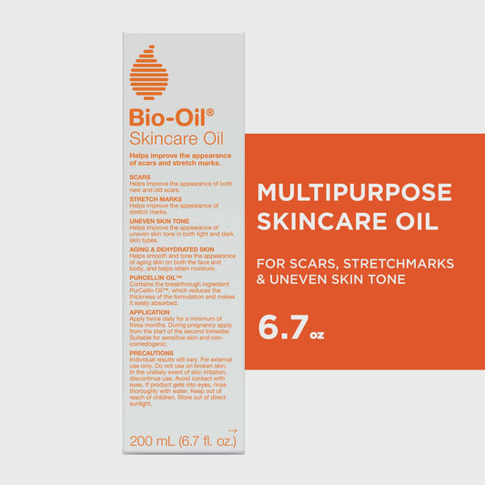 Skincare Oil, 6.7 Ounce, Body Oil and Dark Spot Corrector for Scars and Stretchmarks, Fresh Skin Care, Non-Greasy, Dermatologist Recommended