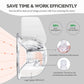 Double Breast Pumps,Yadala  Portable Electric Wearable Breast Pump - 24mm Light Grey(2Pcs)