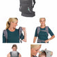 Yadala Baby Carrier, 2-in-1 Detachable Bear-Themed Gray Baby Carrier, Front and Back Backpack for Toddlers