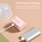 Yadala Wearable Ultra-Quiet Pain Free Breast Pump Electric Hands-Free Portable Breastfeeding Breastpump with 2 Mode & 5 Levels, 24mm-Pink