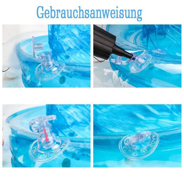 Cshid Inflatable Ride-On Pool Float Baby Swimming Pool Ring for Infant Toddler Kids Summer Inflatable Safety PVC Seat-Green-Blue