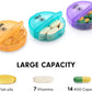 Daily Pill Organizer (Twice-a-Day) - Weekly AM/PM Pill Box, Round Medicine Organizer, 7 Day Pill Container, Vitamin Organizer for Vitamin Fish Oils Supplement